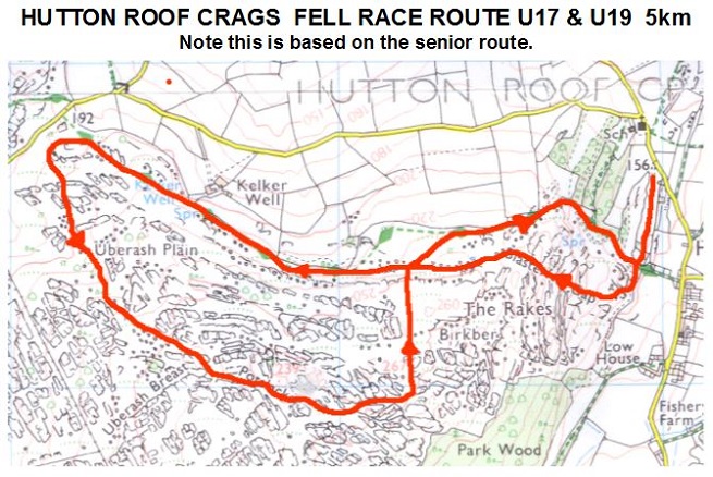 U17 & U19 route map